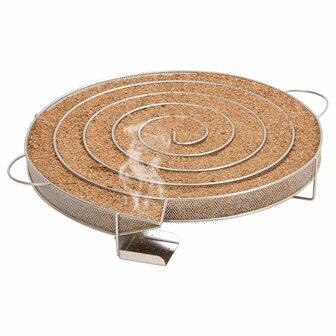 Rookgenerator koud rond 33,5 cm roestvrij staal