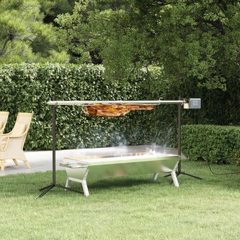 Barbecue grill- en bakset automatisch roestvrij staal