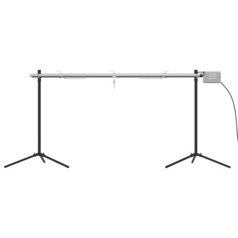 Automatische barbecue met motor 150x46,5x82,5 cm roestvrijstaal