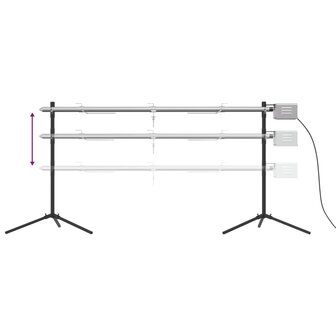 Automatische barbecue met motor 150x46,5x82,5 cm roestvrijstaal
