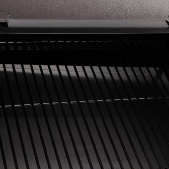 Pelletbarbecue met schoorsteen 104 cm ijzer zwart