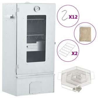 BBQ-rookoven met koude rookgenerator gegalvaniseerd staal