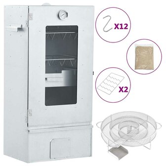 BBQ-rookoven met koude rookgenerator gegalvaniseerd staal