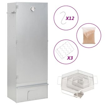 BBQ-rookoven met koude rookgenerator gegalvaniseerd staal