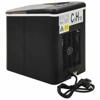 IJsblokjesmachine 1,4 L 15 kg/24 u zwart