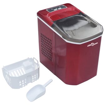 IJsblokjesmachine 1,4 L 15 kg/24 u rood