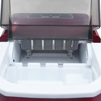 IJsblokjesmachine 1,4 L 15 kg/24 u rood