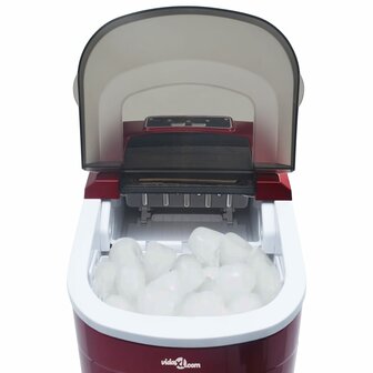 IJsblokjesmachine 2,4 L 15 kg/24 u rood