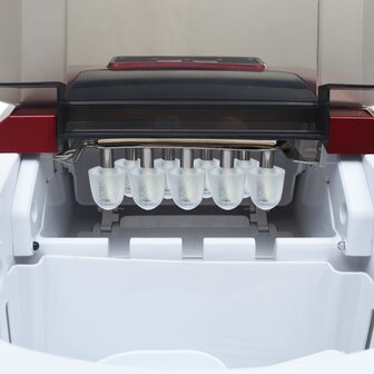 IJsblokjesmachine 2,4 L 15 kg/24 u rood