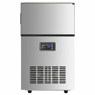 IJsblokjesmachine 45 kg / 24 u zilverkleurig
