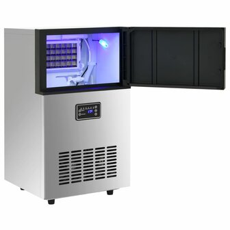 IJsblokjesmachine 45 kg / 24 u zilverkleurig