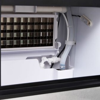 IJsblokjesmachine 45 kg / 24 u zilverkleurig