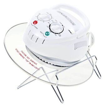 Halogeen heteluchtoven met uitbreidingsring 1400 W 17 L