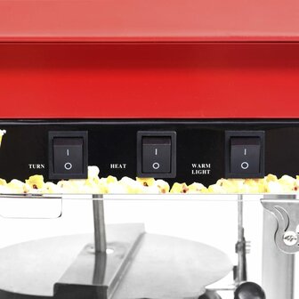 Popcornmaker met teflonpan 1400 W