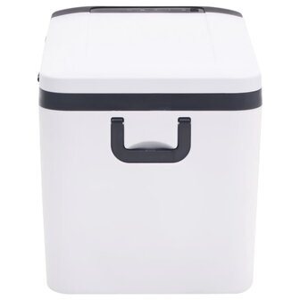 Koelbox met handvat 18 L PP &amp; PE zwart en wit