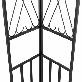 Prieel met LED-lichtslinger 3x3 m stof cr&egrave;mekleurig