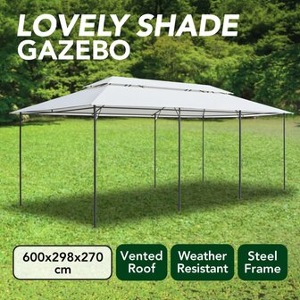 Prieel 180g/m&sup2; 600x298x270 cm wit