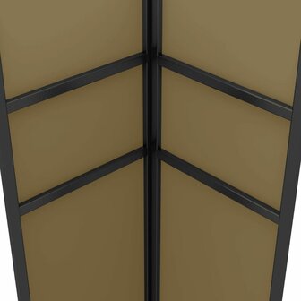 Prieel met dubbel dak 180 g/m&sup2; 3x3x2,7 m taupe