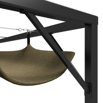 Tuinprieel met uittrekbaar dak 180 g/m&sup2; 3x3 m taupe