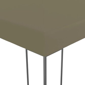 Tuinpaviljoen 180 g/m&sup2; 3x3 m taupe