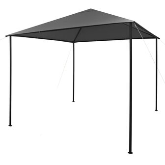 Prieel 180 g/m&sup2; 3x3 m stof en staal antraciet