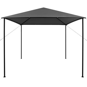 Prieel 180 g/m&sup2; 3x3 m stof en staal antraciet