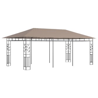Prieel met klamboe 180 g/m&sup2; 6x3x2,73 m taupe