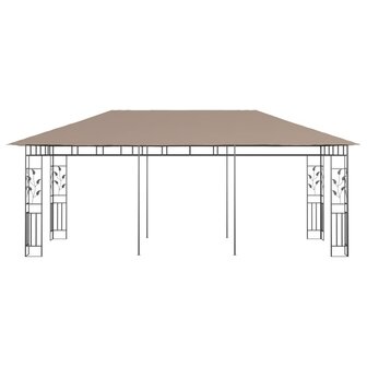 Prieel met klamboe 180 g/m&sup2; 6x3x2,73 m taupe