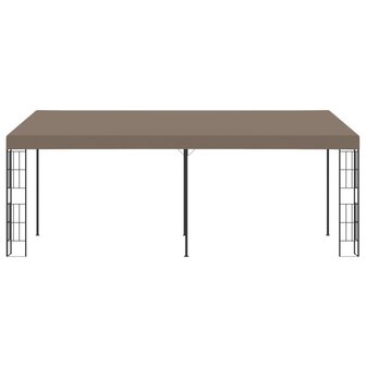 Wandprieel 6x3 m stof taupe