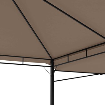 Prieel met uitschuifbare daken 180 g/m&sup2; 3x3x2,75 m taupe