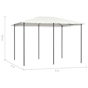 Prieel 160 g/m&sup2; 3x4x2,6 m cr&egrave;mekleurig