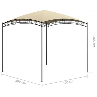 Prieel 180 g/m&sup2; 3x3x2,65 m cr&egrave;me
