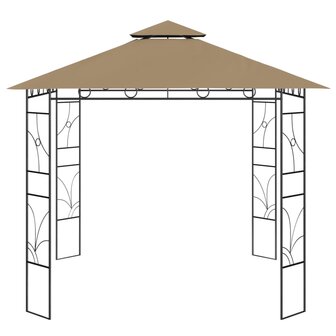 Prieel 160 g/m&sup2; 3x3x2,7 m taupe