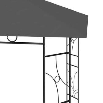 Prieel 160 g/m&sup2; 4x3x2,7 m antracietkleurig