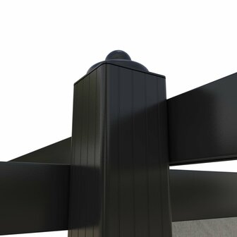 Tuinprieel met uittrekbaar dak 3x3 m cr&egrave;mekleurig