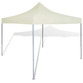 Partytent inklapbaar 3x3 m cr&egrave;me