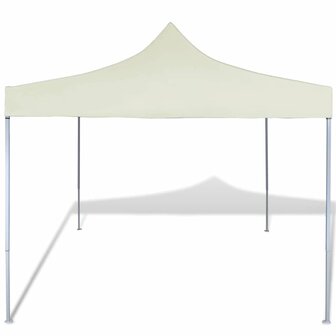 Partytent inklapbaar 3x3 m cr&egrave;me