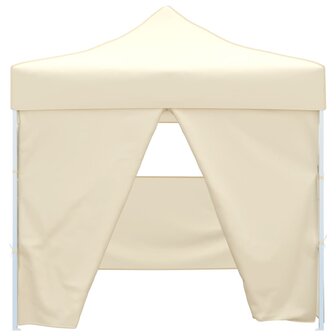 Vouwtent met 4 zijwanden 3x3 m cr&egrave;me