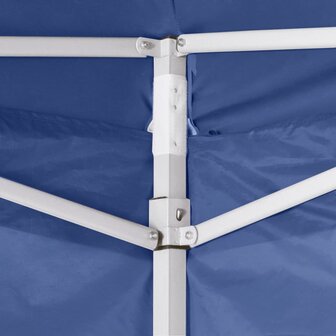 Vouwtent met 4 zijwanden 3x3 m blauw