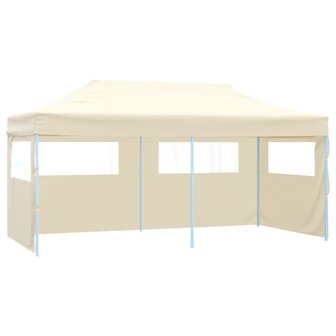 Partytent pop-up inklapbaar 3x6 m cr&egrave;me