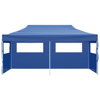 Partytent pop-up inklapbaar 3x6 m blauw