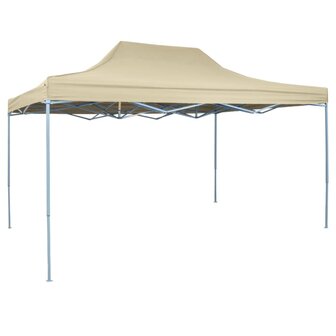 Vouwtent pop-up 3x4,5 m cr&egrave;mewit