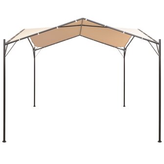 Prieel 3x3 m staal beige