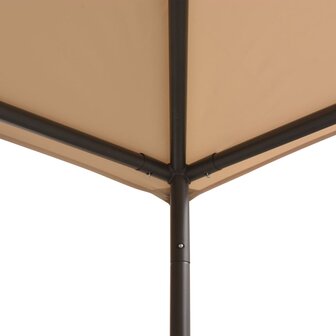 Prieel 4x4 m staal beige