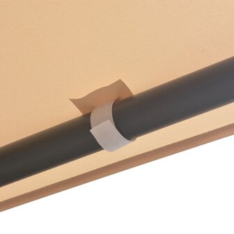 Prieel 4x4 m staal beige