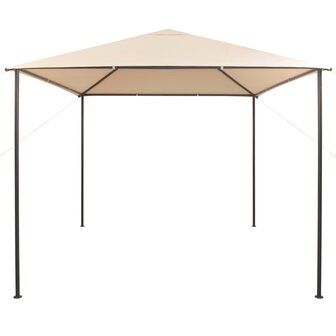 Prieel 3x3 m staal beige