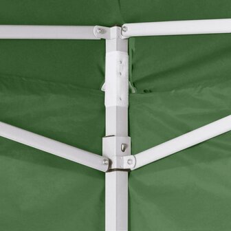 Vouwtent met 2 wanden 3x3 m groen