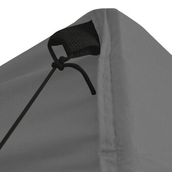 Vouwtent pop-up met 4 zijwanden 3x3 m antraciet