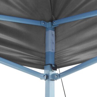 Vouwtent pop-up met 2 zijwanden 3x3 m antraciet