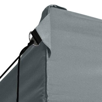 Vouwtent pop-up met 4 zijwanden 3x4,5 m antraciet